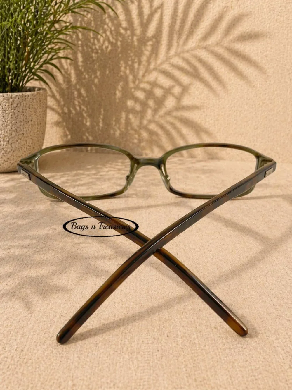 Gucci GG1504 Eyeglass Frames Tortoise Brown Italy Vintage RX Optical Glasses